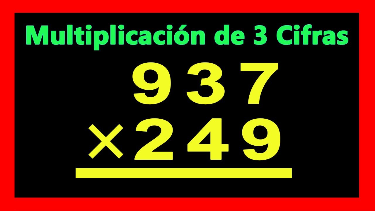 ✅👉 Multiplicaciones de 3 cifras con la Prueba del 9