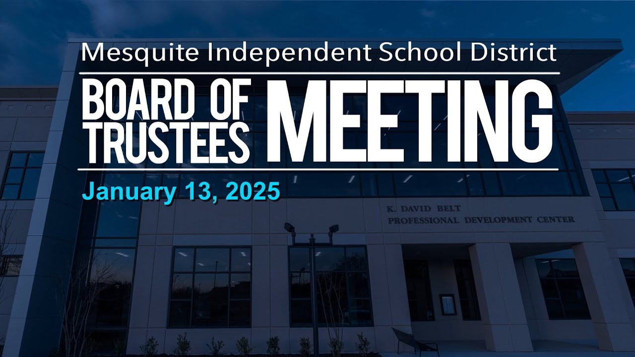 January 13th, 2025 School Board Meeting