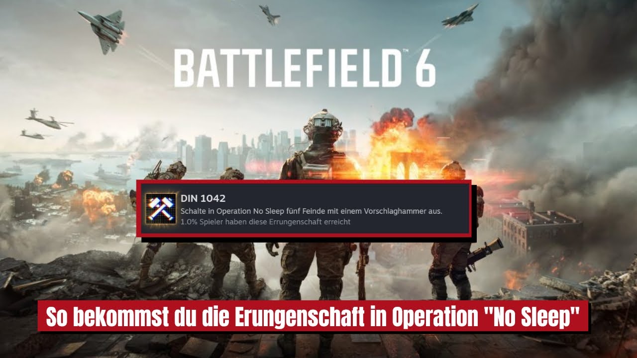 Battlefield 6 &ndash; Errungenschaft  &bdquo;DIN 1042&ldquo; erkl&auml;rt | Mission Operation No Sleep (Deutsch)