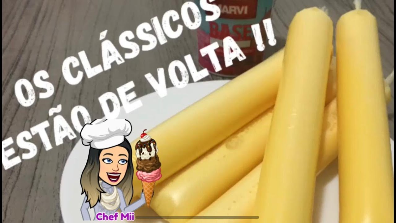Geladinho Clássico com Carinha de geladinho Gourmet!! Lucre muito !! - Faça e Venda!!