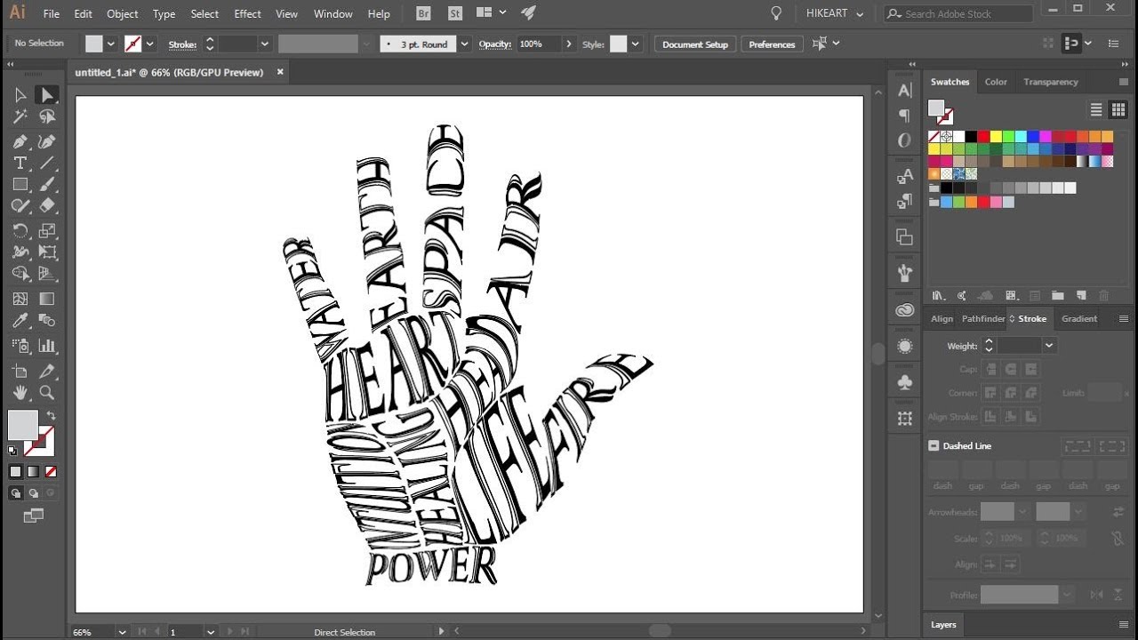 How to Fill a Shape with Text in Adobe Illustrator