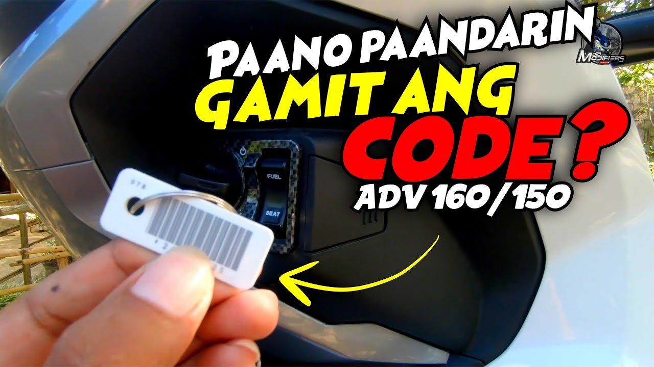 ADV 160/150, Paano Paandarin ang ADV gamit ang Emergency Code? Tutorial Part 2, Click/PCX/Airblade