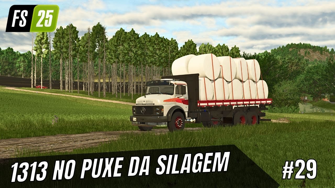 #29 Começando Zero dia 50 | Caminhão MB 1313 no Puxe da SILAGEM no Farming Simulator 25