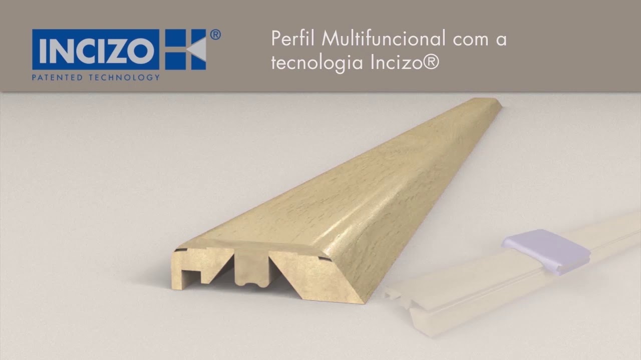 Perfil Incizo - uma única peça, 5 soluções