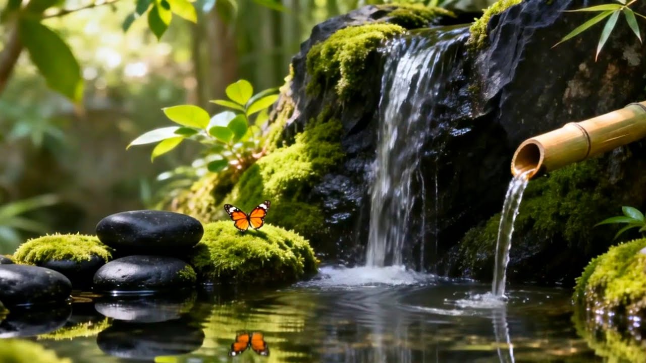 Whisper of Zen | Bamboo Water Spa Music for Inner Peace”
