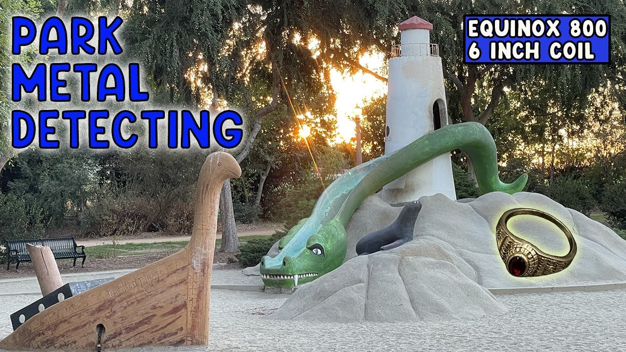 Park Metal Detecting | Minelab Equinox 800 | 14K Gold Class Ring Found