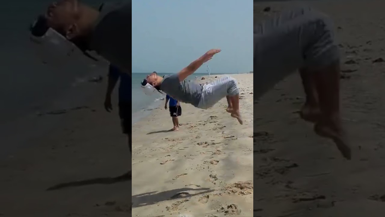 Backflip at the Beach. 