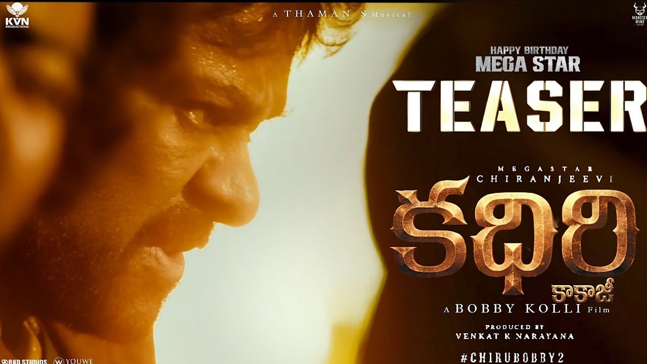 KADHIRI Official Teaser | Megastar Chiranjeevi | Rachita Ram | Bobby Kolli | Thaman s | #mega158 