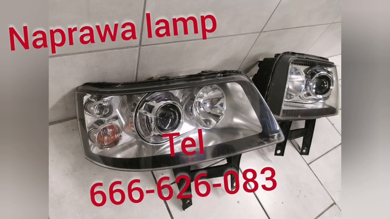 regeneracja i przer&oacute;bka lamp do VW Transporter T5 Multivan