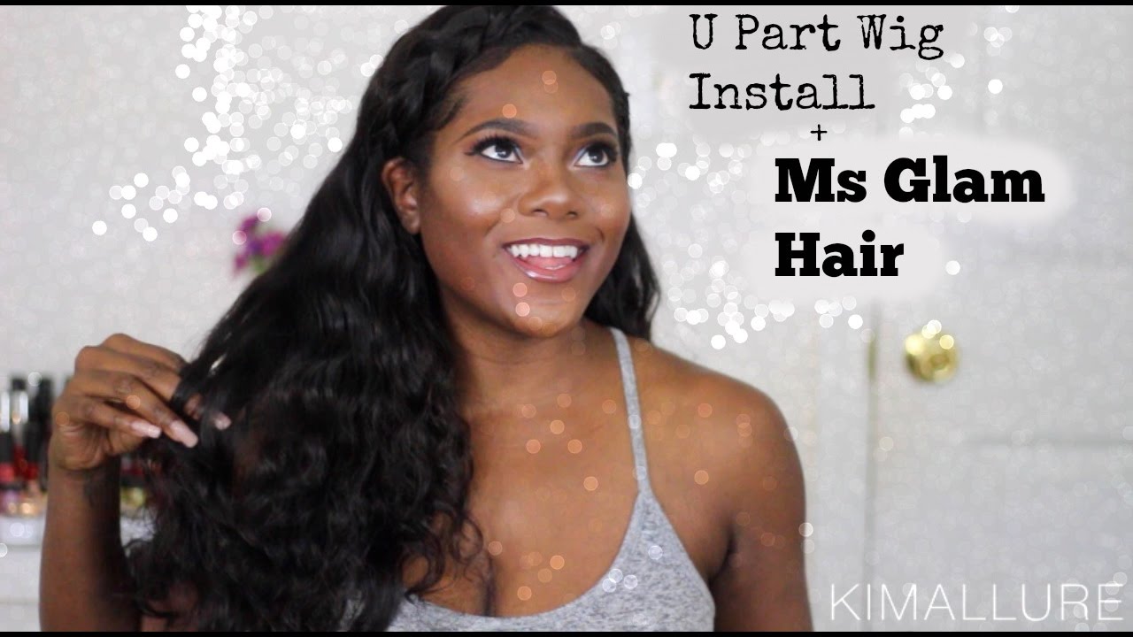 Mini Versatile U Part Wig Install Tutorial + Ms Glam Hair Review