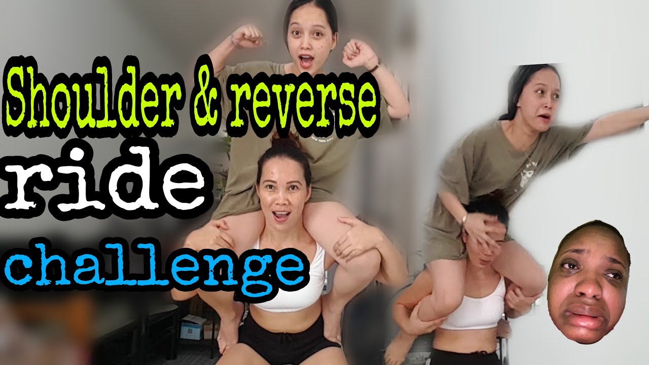 SHOULDER AND REVERSE RIDE CHALLENGE😂💪|FINALLY I DID IT😄😅|Metz& Melz Baradillo