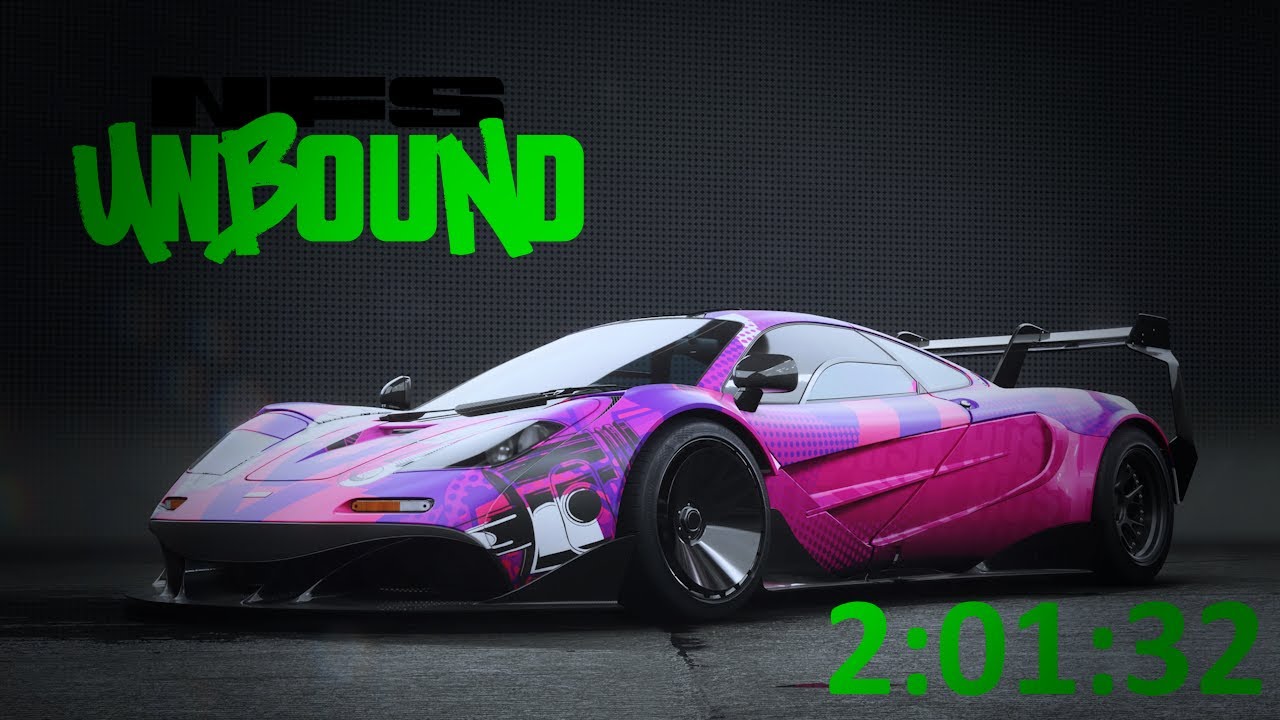 Need for Speed Unbound - Any% no DLC Speedrun in 2:01:32