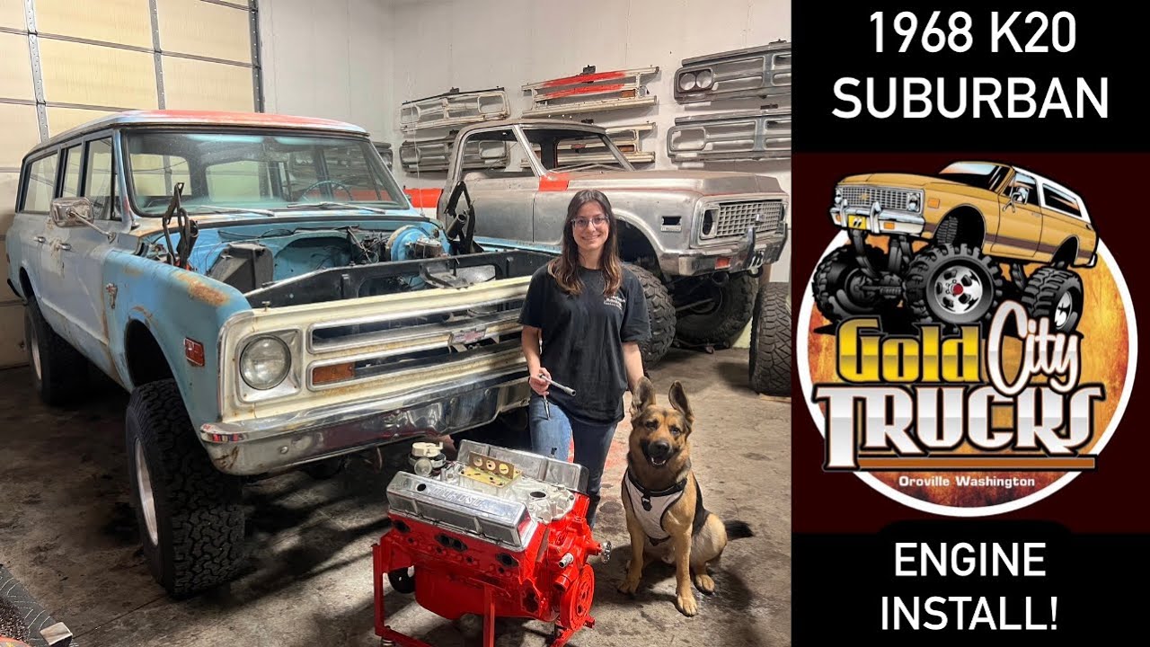 1968 Chevrolet K20 Suburban - Small Block 350 Engine Install
