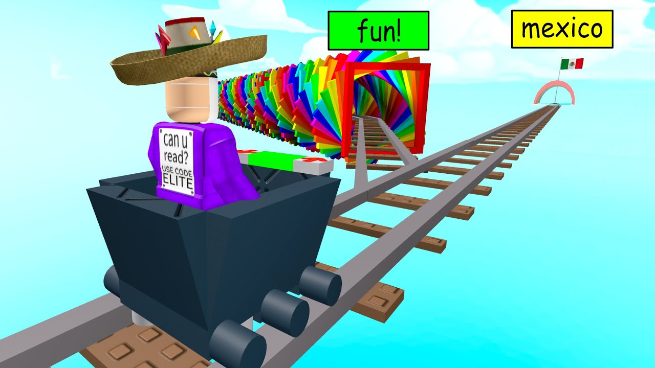 Fast Train Cart Ride To Mexico on Roblox