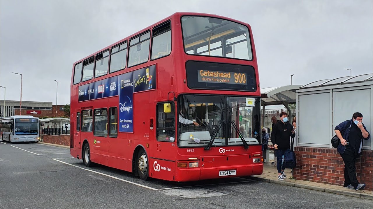 🚍🚍*Loud Cooling fan* Go North East 6922 LX54 GYY Volvo B7 on Tram Replacement