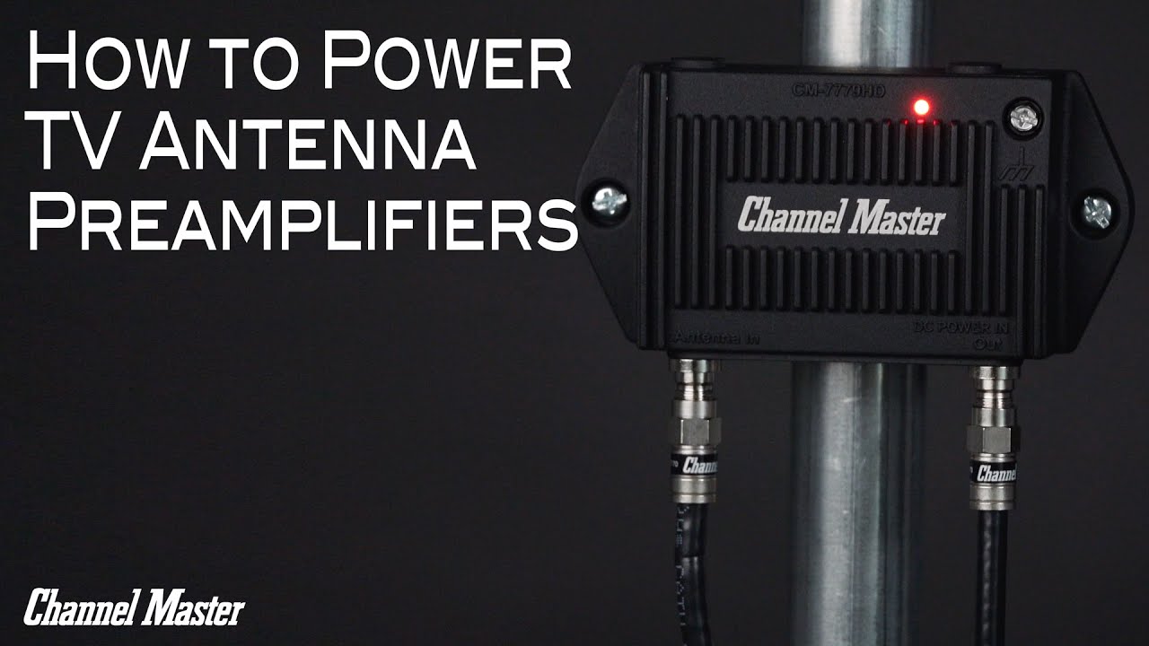 Как подключить предусилители телевизионных антенн | Channel Master PreAmp1