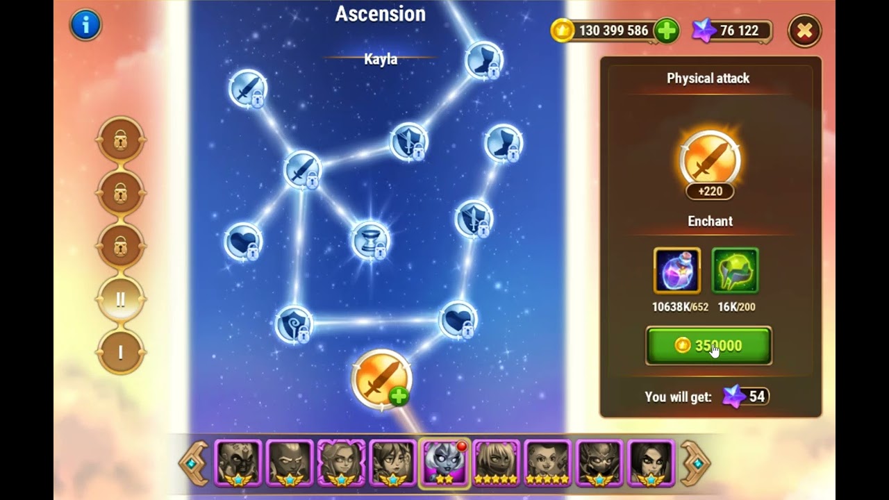 Ascension Kayla to Stage 2 #HeroWars