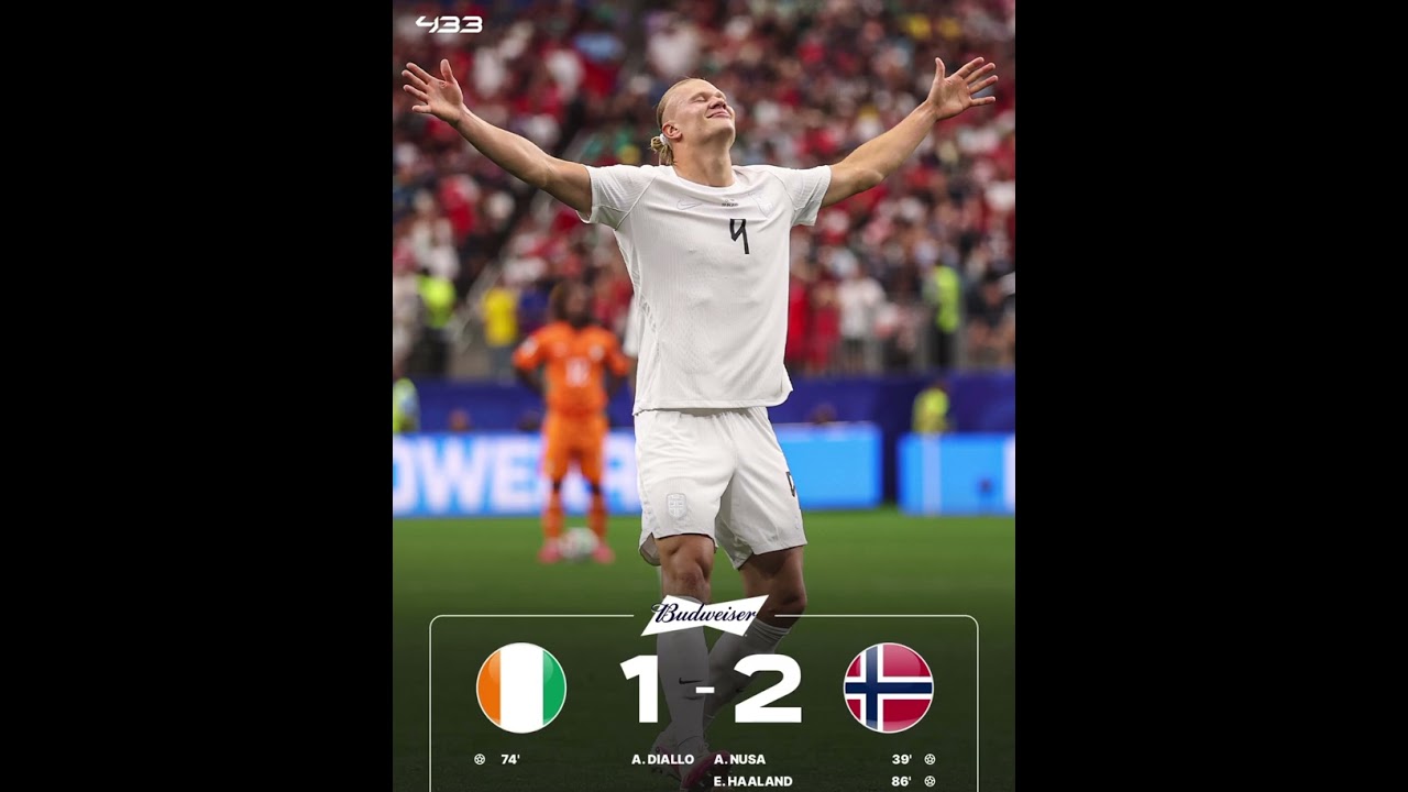 NORWAY ELIMINATES IVORY COAST|HAALAND is him MATCH RECAP 