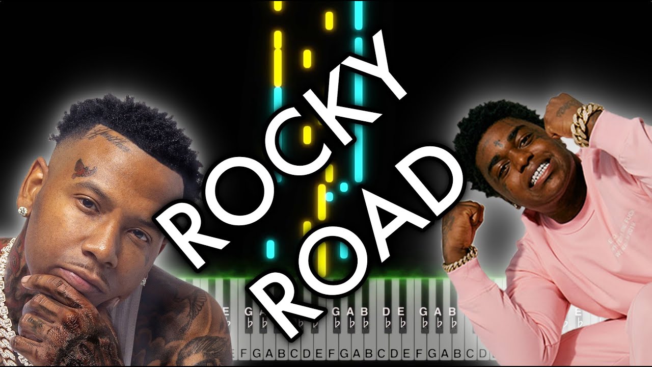 Moneybagg Yo - Rocky Road PIANO TUTORIAL (ft. Kodak Black) | Instrumental | Chords | Karaoke