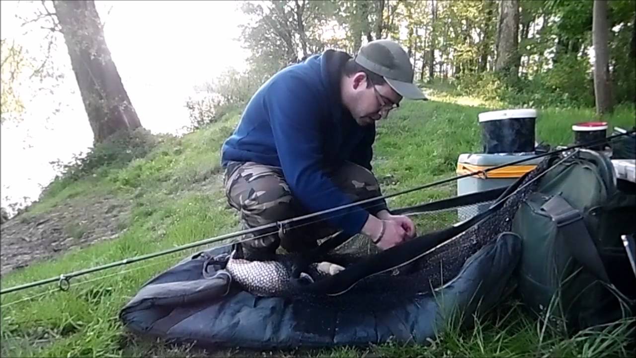 Tutoriel pêche de la carpe en rivière dans le courant  episode 1 Oise  Mai 2016