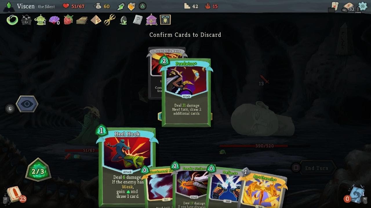 Slay the Spire - Silent A15 Pyramid/Draw/Discard