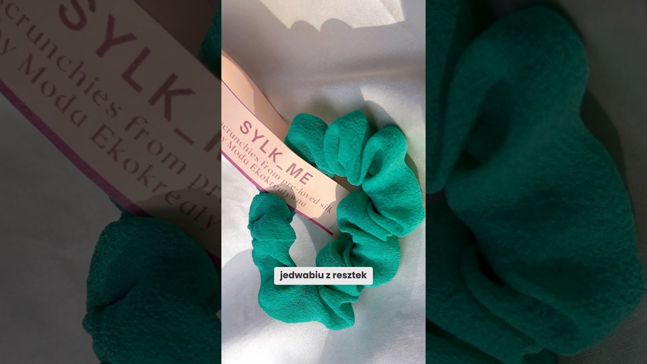 Eko gumki z jedwabiu - upcycling! #silk #silkscrunchies #ecofriendly #ecology #upcycled #zerowaste