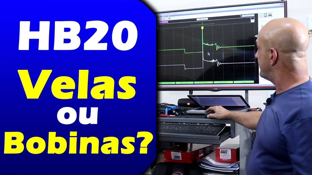 Olha como tão as velas!!! Osciloscópio no Primário da Bobina - HB20