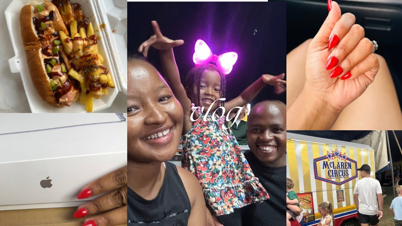 Vlog: Food joint plug| unboxing | Lets go to the circus | nails #roadto1k 