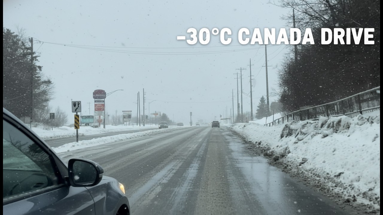 One of the Coldest Day of Year - Aurora Ontario Canada during Winter 2026
