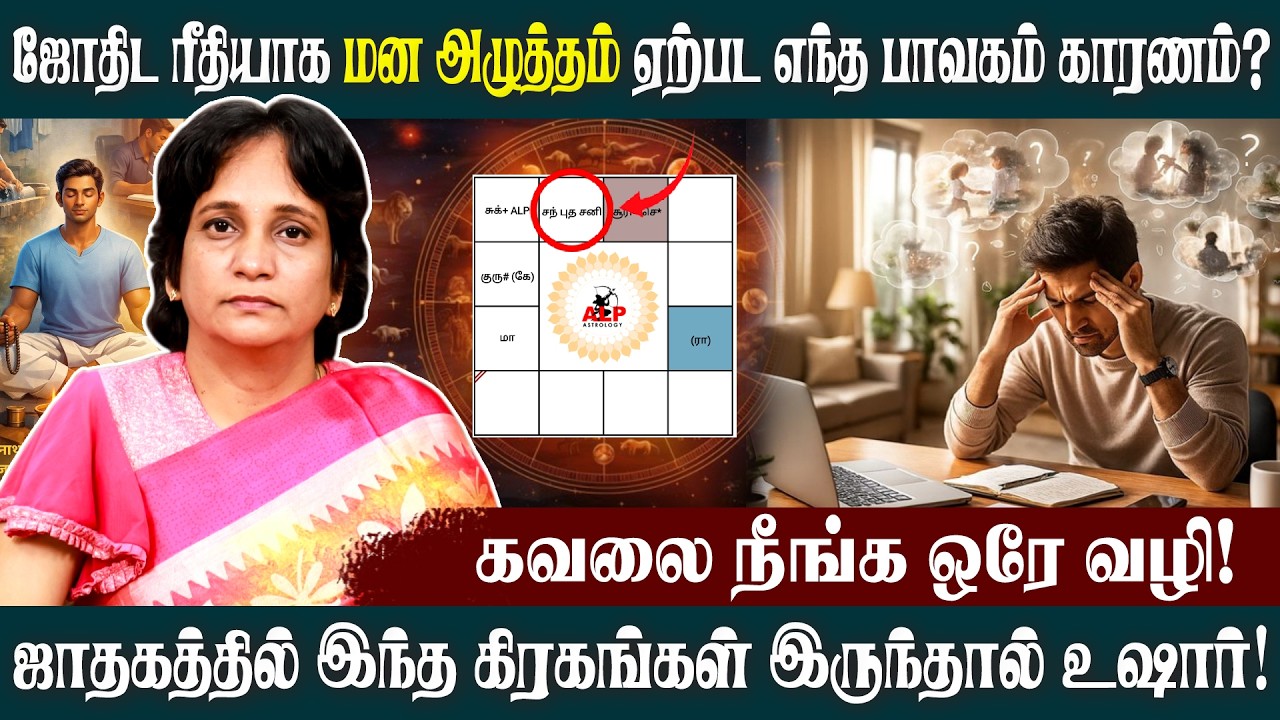 எந்த பாவகம் பாதிக்கும்போது மன அழுத்தம் ஏற்படும்? | ALP ASTROLOGY | #alpastrology #depression #alp