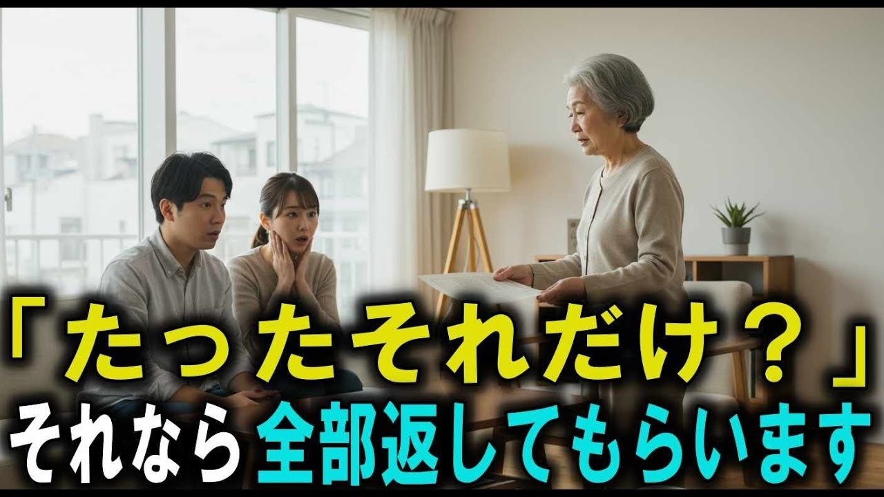 「新築祝いに気持ちの100万円を包んだのに…」嫁のたった一言で、全部返してもらうことにしました