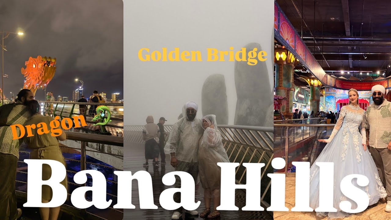 BA NA HILLS 🇻🇳 Scooty Ride | Golden Bridge Clouds Me Gayab 😶‍🌫️ | Ropeway | Dragon Water&Fire Show 🔥