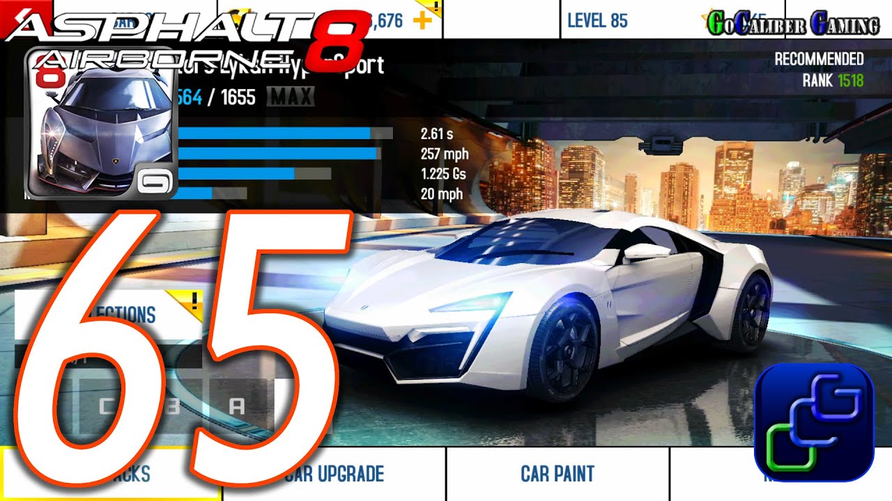 Asphalt 8: Airborne Walkthrough - Part 65 - Career CHINA: Season 8 W Motors Lykan HyperSport