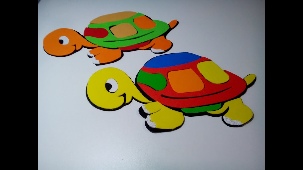 Aprenda a fazer tartaruga em EVA com Regina Art's passo a passo
