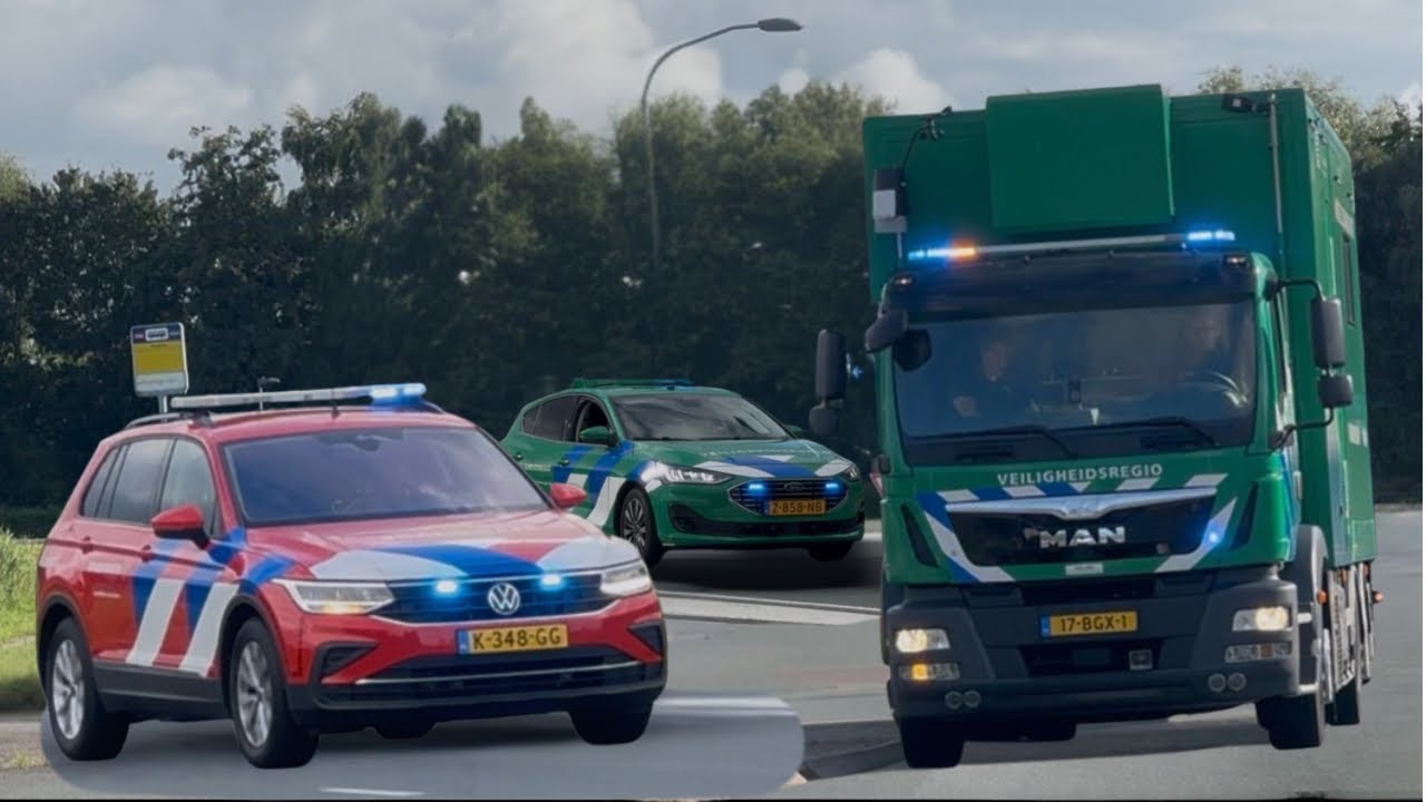 P1, Brandweer & Veiligheidsregio naar een GRIP 1 op het chemiepark in Farmsum!