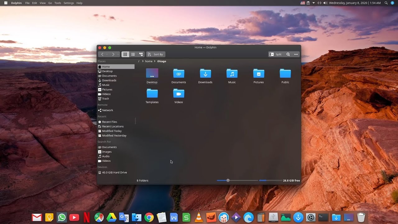 Tutorial - My KDE Plasma macOS like (with blur) - Manjaro Linux