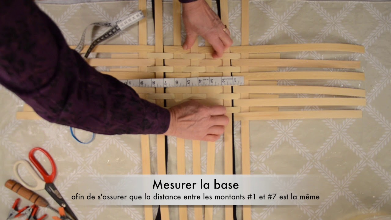 Atelier de vannerie: Base tressée fermée