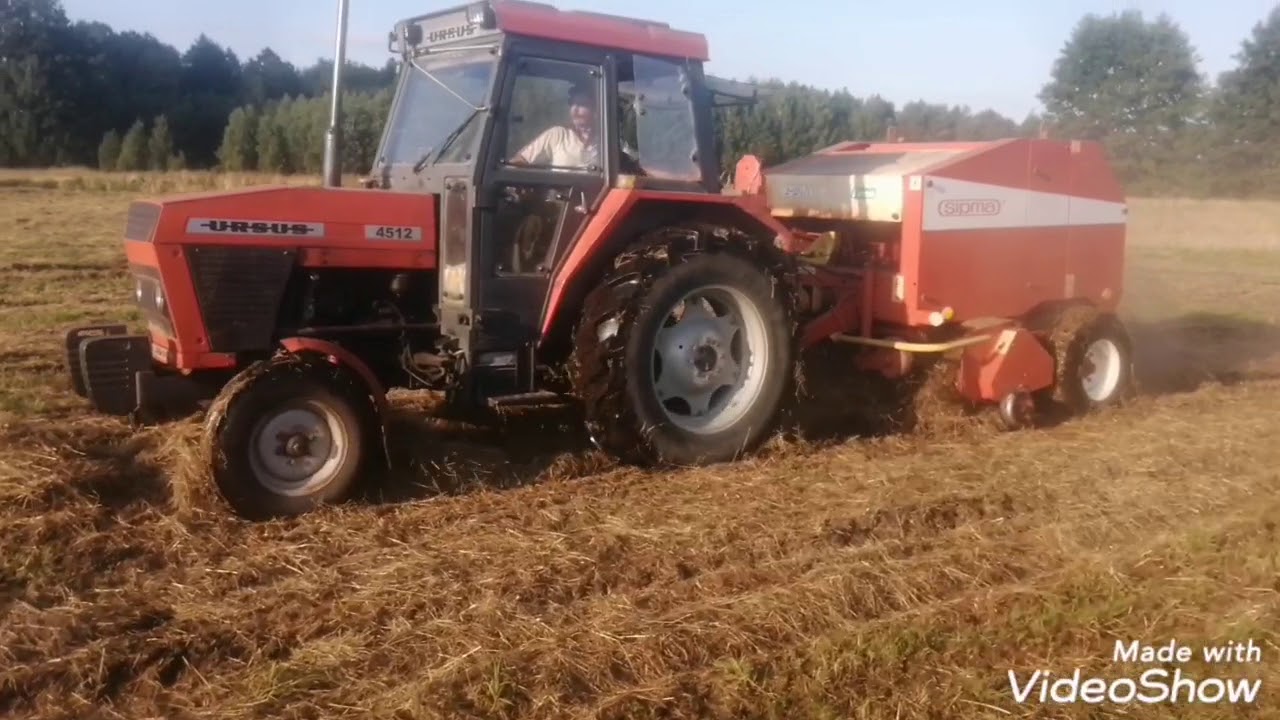 WTOPA?! Ursus 4512 daje radę Belowanie siana w trudnych warunkach 2020