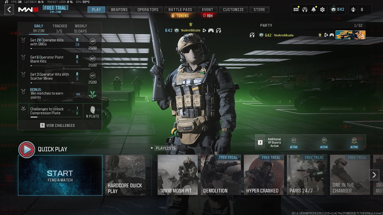 back on WARZONE! come say hi! :D
