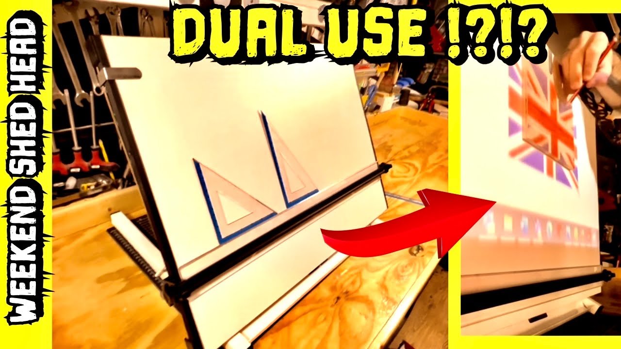 DRAWING BOARD - 2 uses - on the WORKSHOP WORKBENCH
