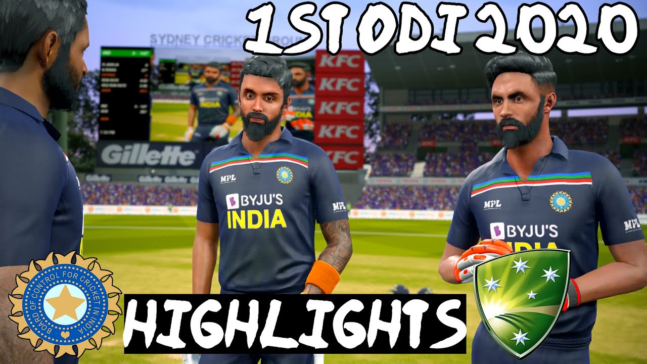 India vs Australia 1st ODI Match 2020 - Cricket 19 Gameplay 1080P 60FPS