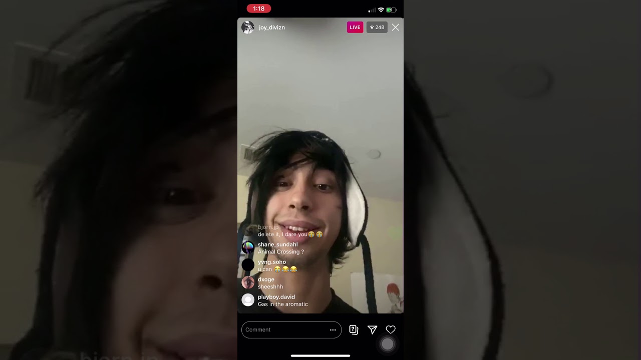 Joy_divizn “Phoenix” Instagram @joy_divizn Instagram Live March 26, 2020 Luke Won’t Get Up Funny*