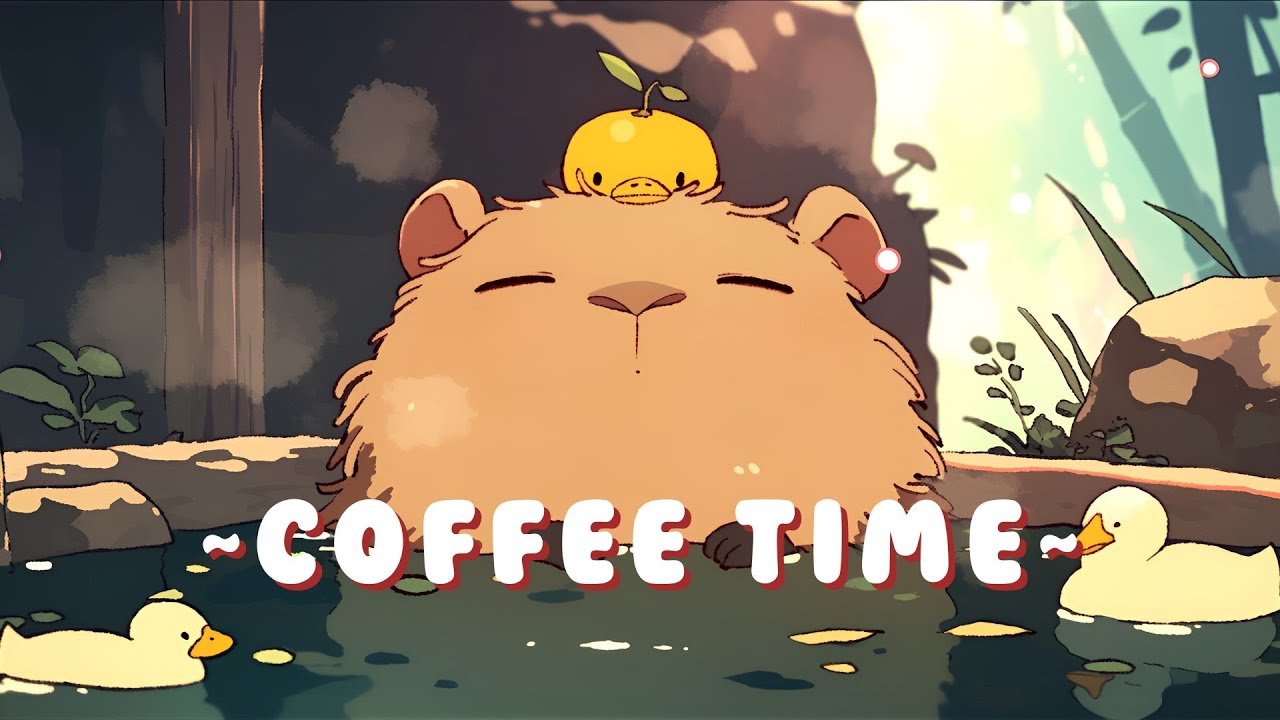[Full Hour] Capybara Lofi Music Station | Chill Jazz Beats to Relax/Study 🦫 📝