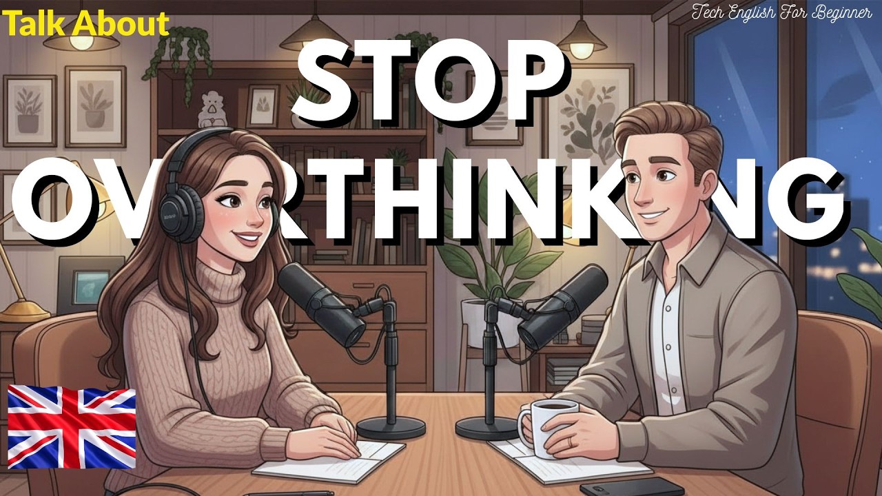 Stop Overthinking in English 🧠 | Easy Slow English Conversation for Beginners (A1–A2)