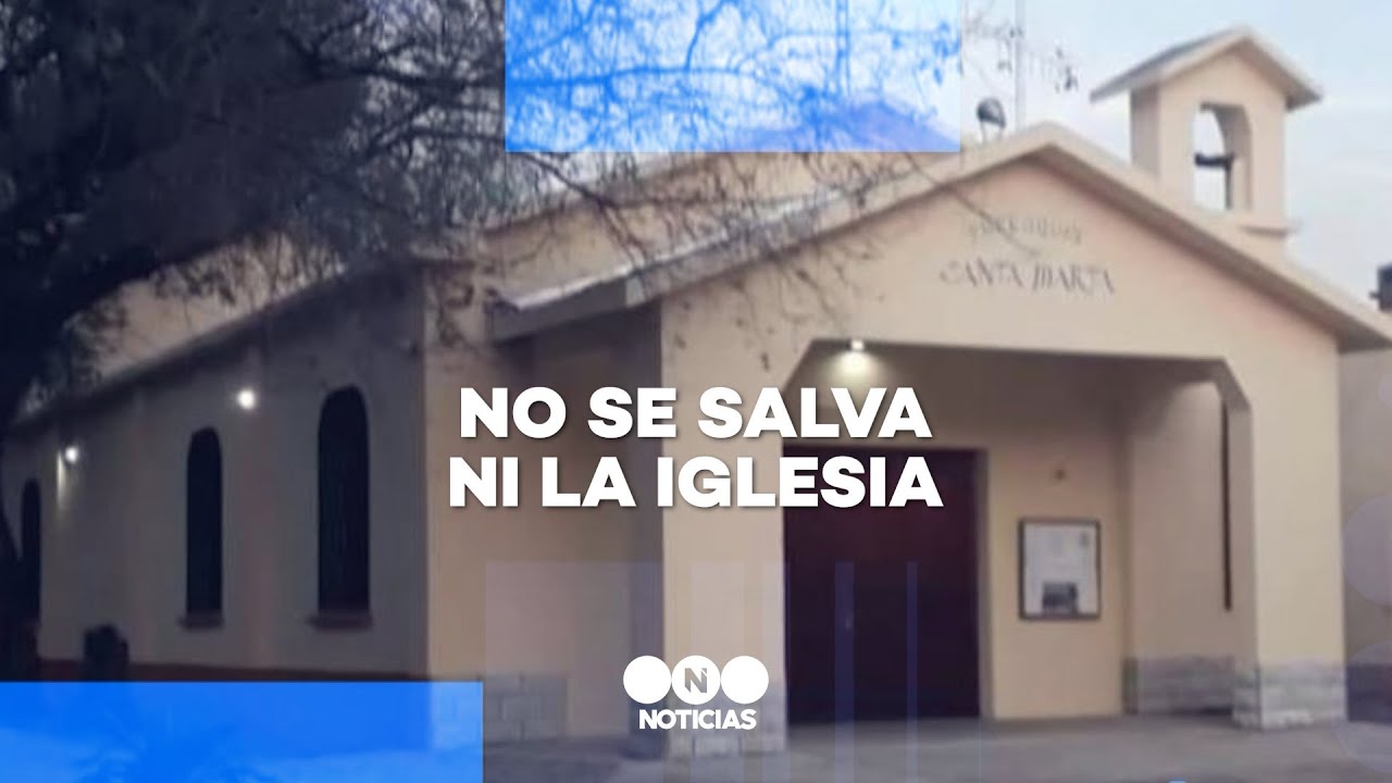 ROBARON la CAMPANA de BRONCE de una PARROQUIA de Villa Tesei - Telefe Noticias