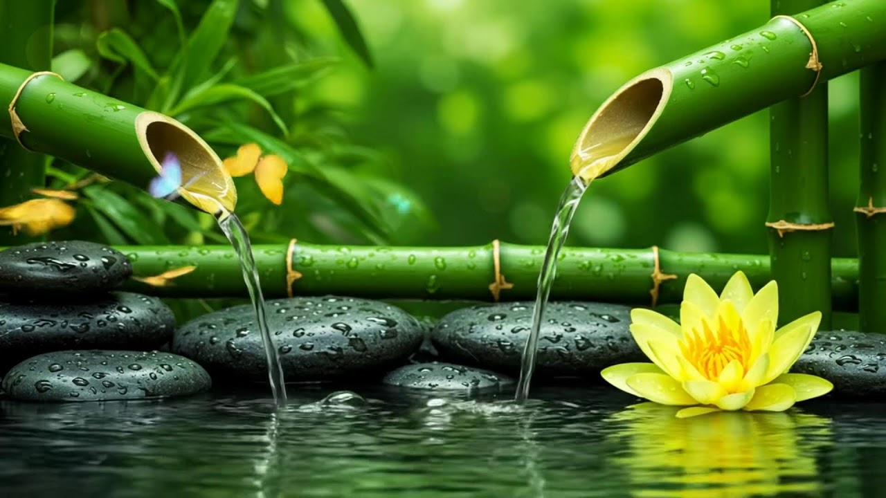 Relaxing Music with Bamboo Water Sounds – Reduce Anxiety and Sleep Peacefully with Nature’s Flow