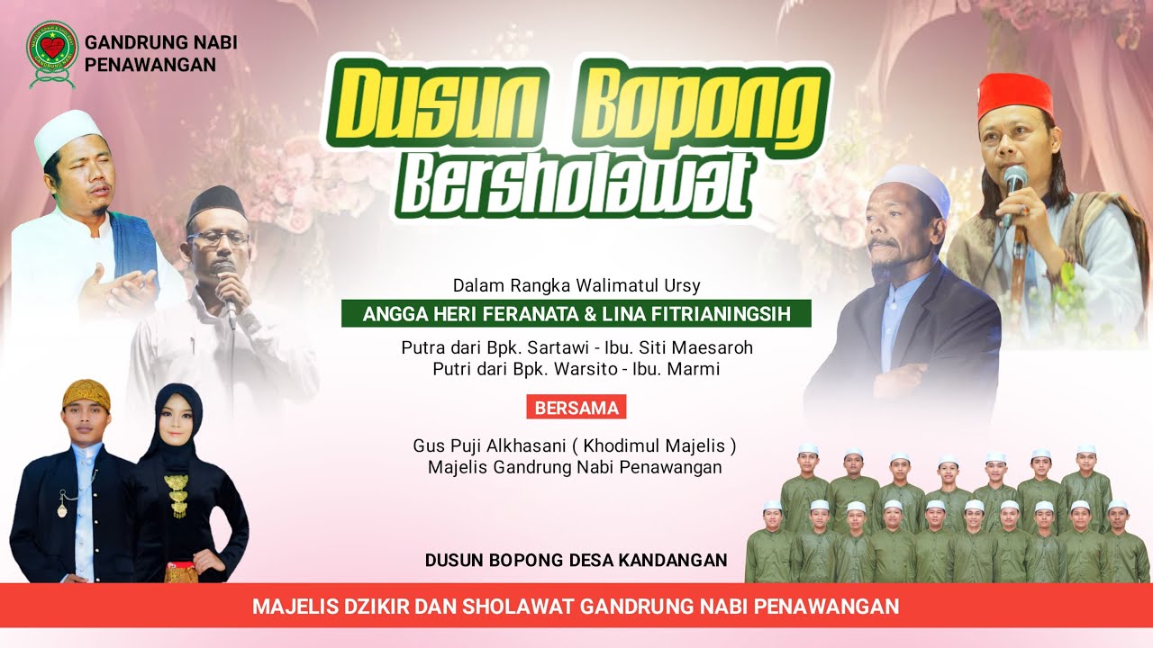 🔴🔵BOPONG BERSHOLAWAT BERSAMA GNP  || WALIMATUL 'URSY 