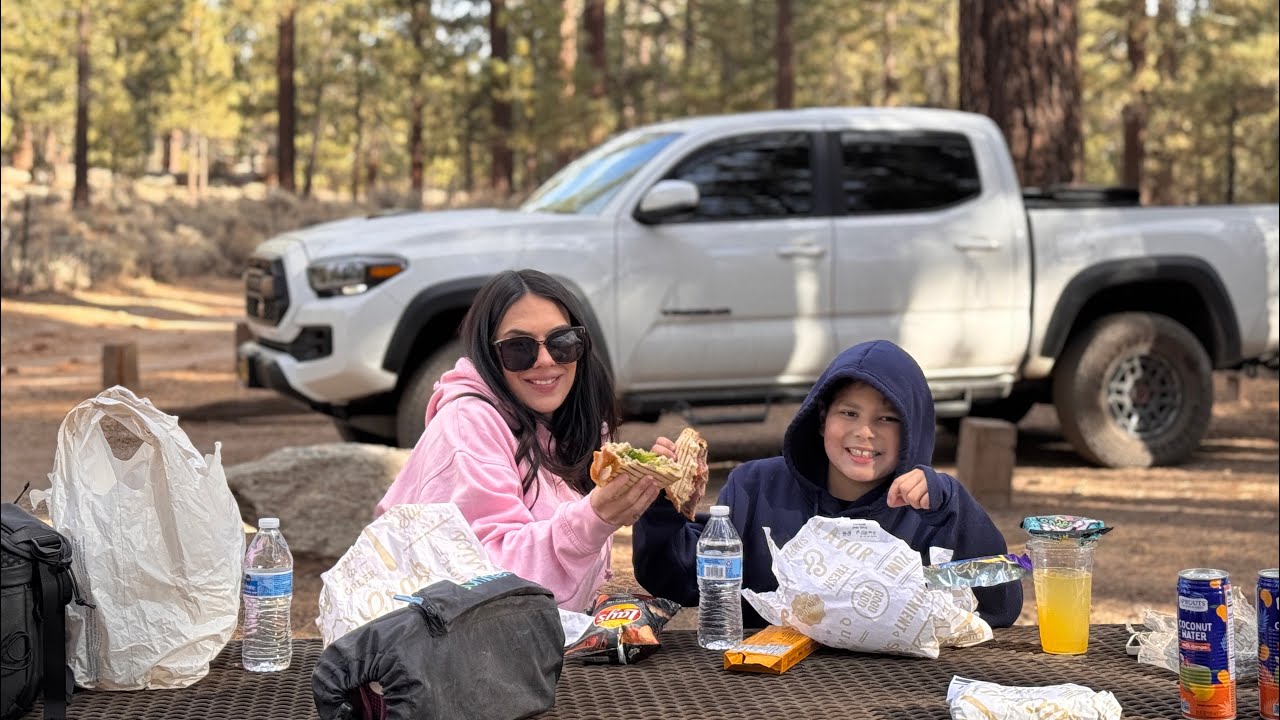 Driving up Big Bear to Holcomb Valley Campgrounds