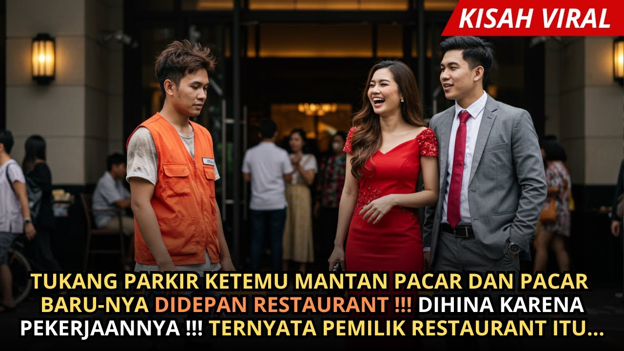 TUKANG PARKIR KETEMU MANTAN PACAR DIDEPAN RESTAURANT ! DIA DIHINA !! TERNYATA PEMILIK RESTAURANT ITU
