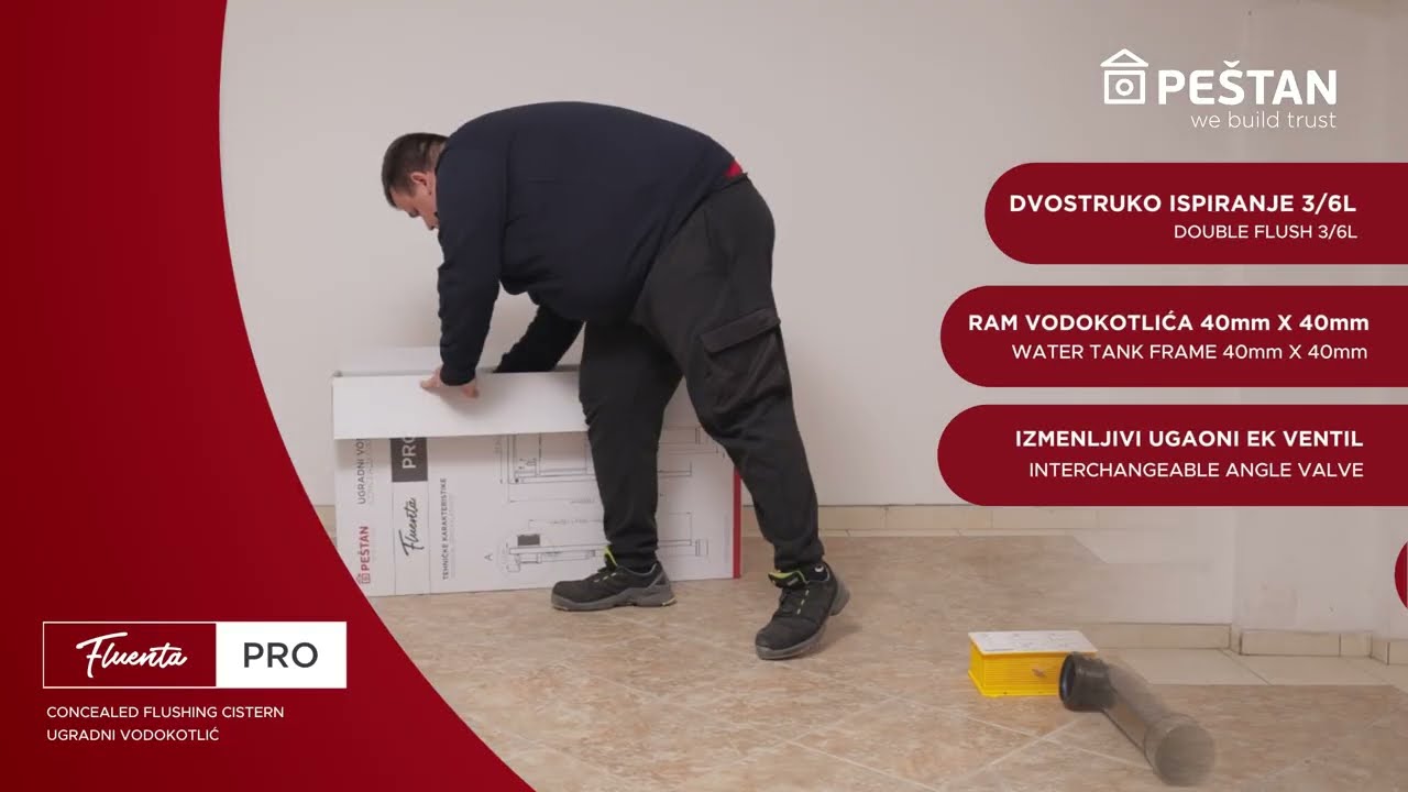 Pe&scaron;tan Fluenta PRO vodokotlić - Uputstvo za ugradnju
